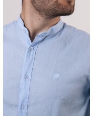 CAMISA MAO LINO CELESTE