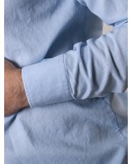 CAMISA MAO LINO CELESTE