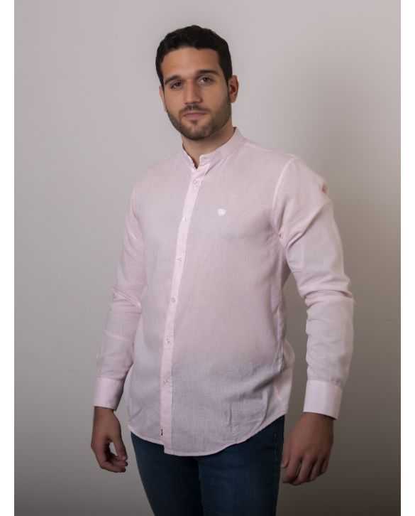 CAMISA MAO LINO ROSA