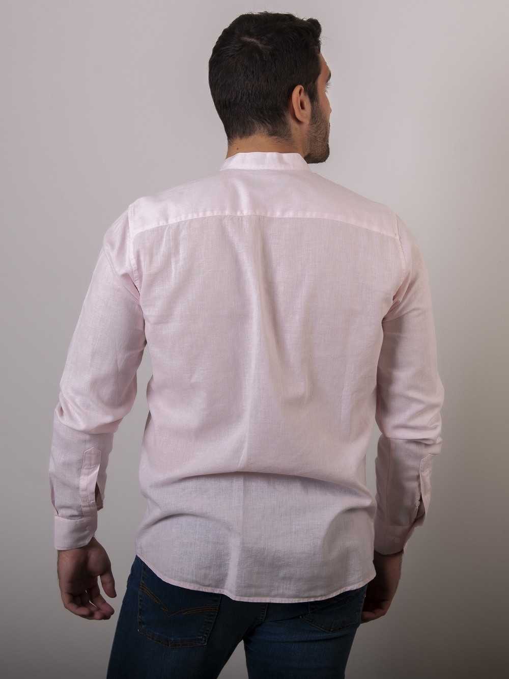 CAMISA MAO LINO ROSA