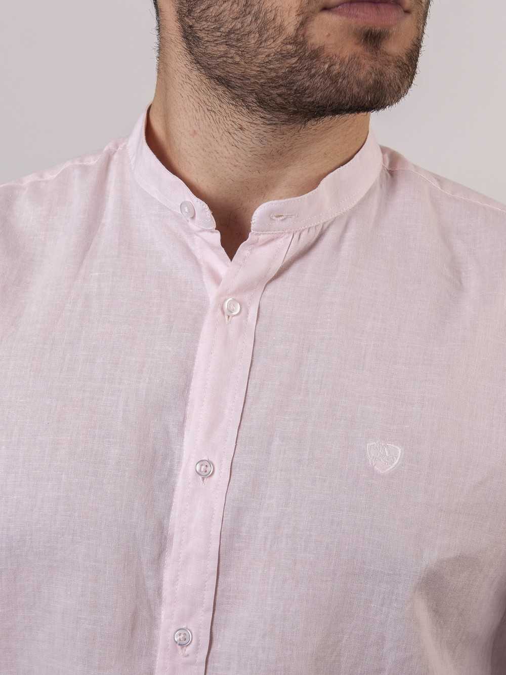 CAMISA MAO LINO ROSA