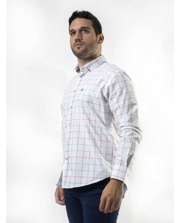 CAMISA CUADROS VERDE - AZUL - NARANJA