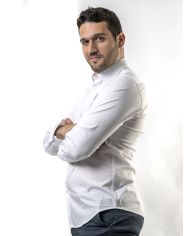 CAMISA BLANCA CUELLO ITALIANO 