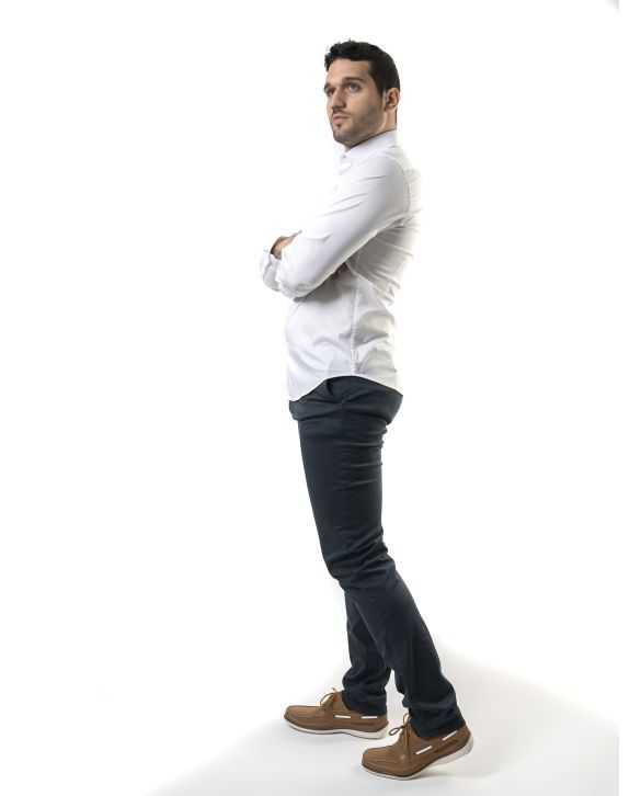 CAMISA BLANCA CUELLO ITALIANO 