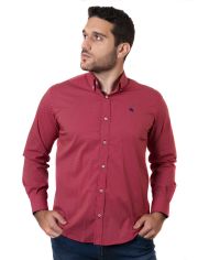 CAMISA SEMIENTALLADA ROJA TOPITOS BLANCOS