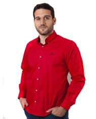 CAMISA SEMIENTALLADA ROJA