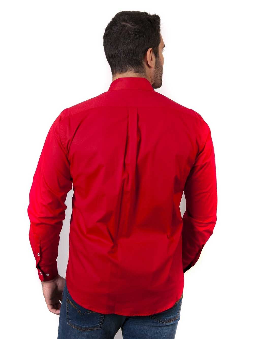 CAMISA SEMIENTALLADA ROJA