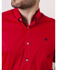 CAMISA SEMIENTALLADA ROJA