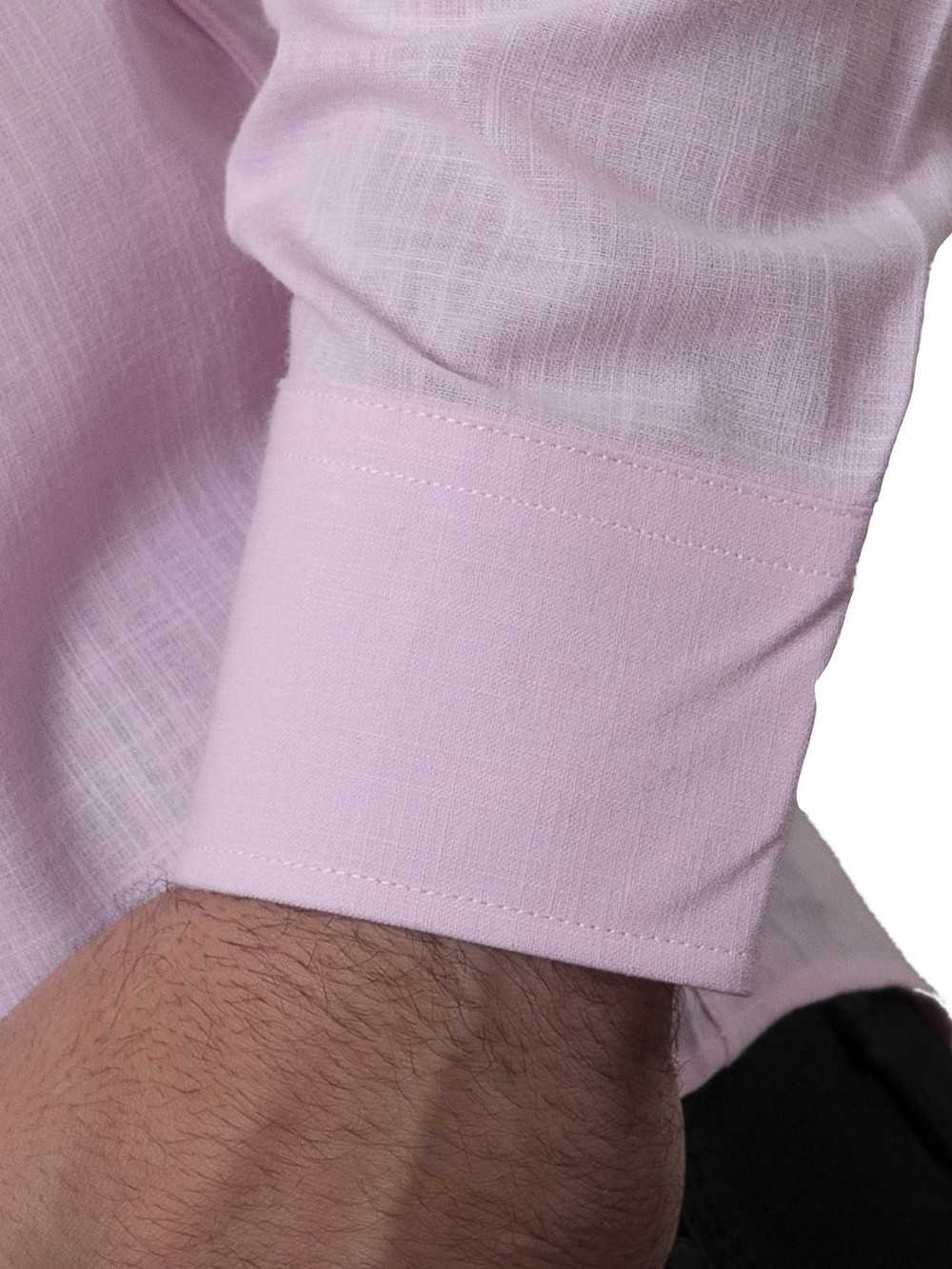 CAMISA SEMIENTALLADA LISA ROSA