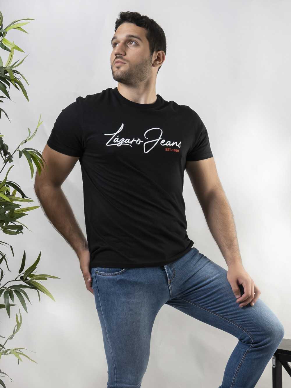 CAMISETA ORGANICA LOGO NEGRA