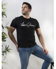 CAMISETA ORGANICA LOGO NEGRA