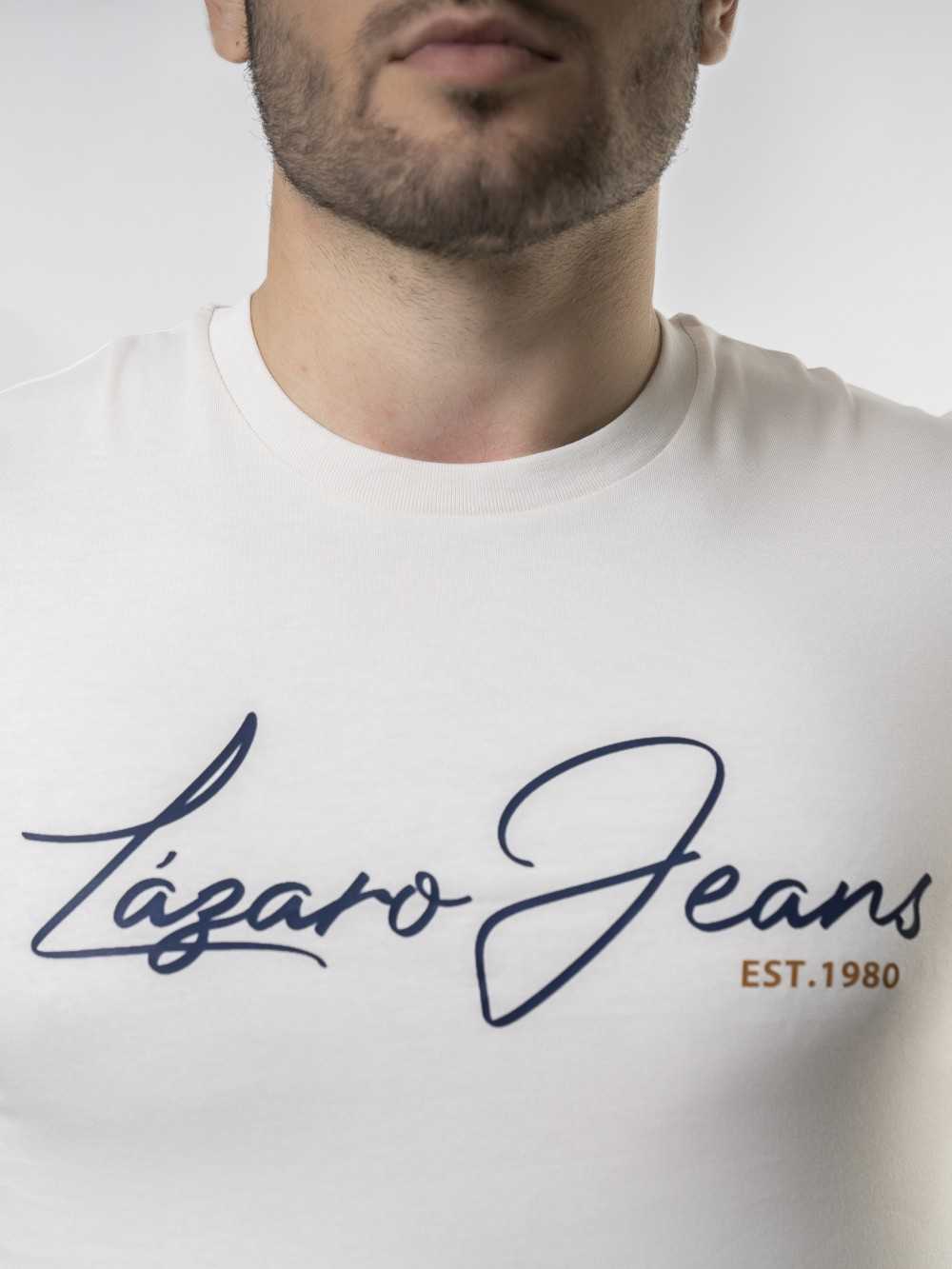 CAMISETA ORGANICA LOGO MARFIL