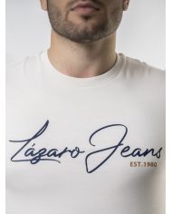 CAMISETA ORGANICA LOGO MARFIL