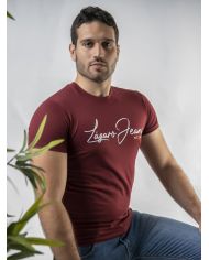 CAMISETA ORGANICA LOGO GRANATE