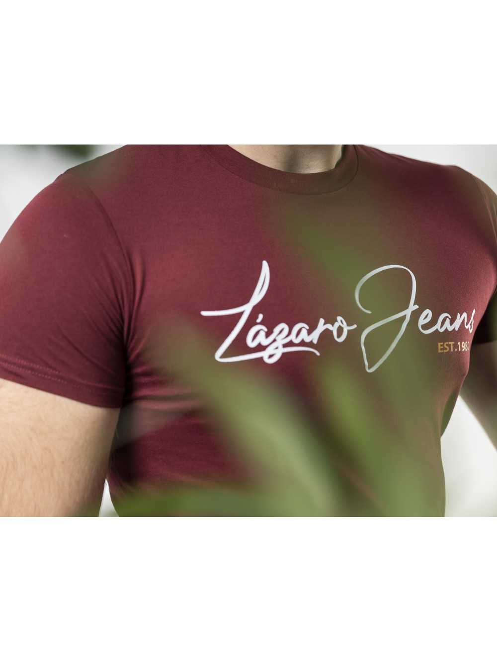 CAMISETA ORGANICA LOGO GRANATE