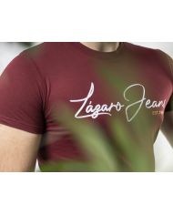 CAMISETA ORGANICA LOGO GRANATE