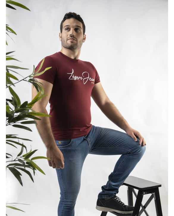CAMISETA ORGANICA LOGO GRANATE CAMISETA ORGANICA LOGO GRANATE
