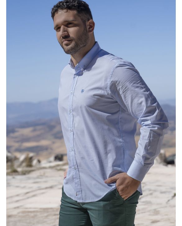 CAMISA MILRAYAS CELESTE LJB