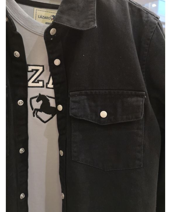 SOBRECAMISA DENIM NEGRO LJB