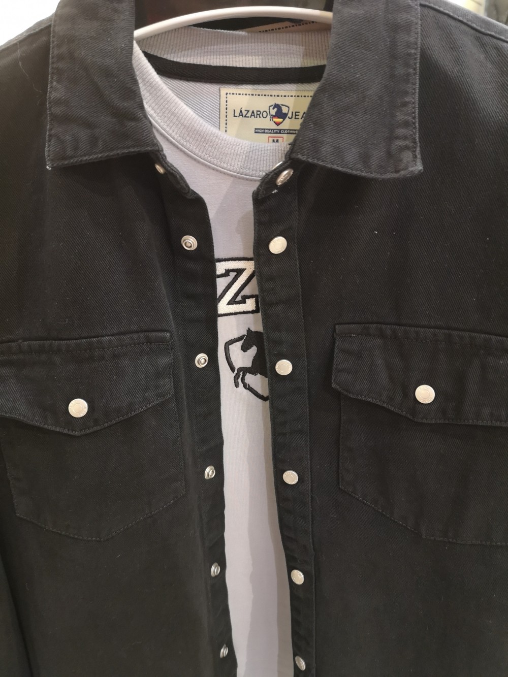 SOBRECAMISA DENIM NEGRO LJB