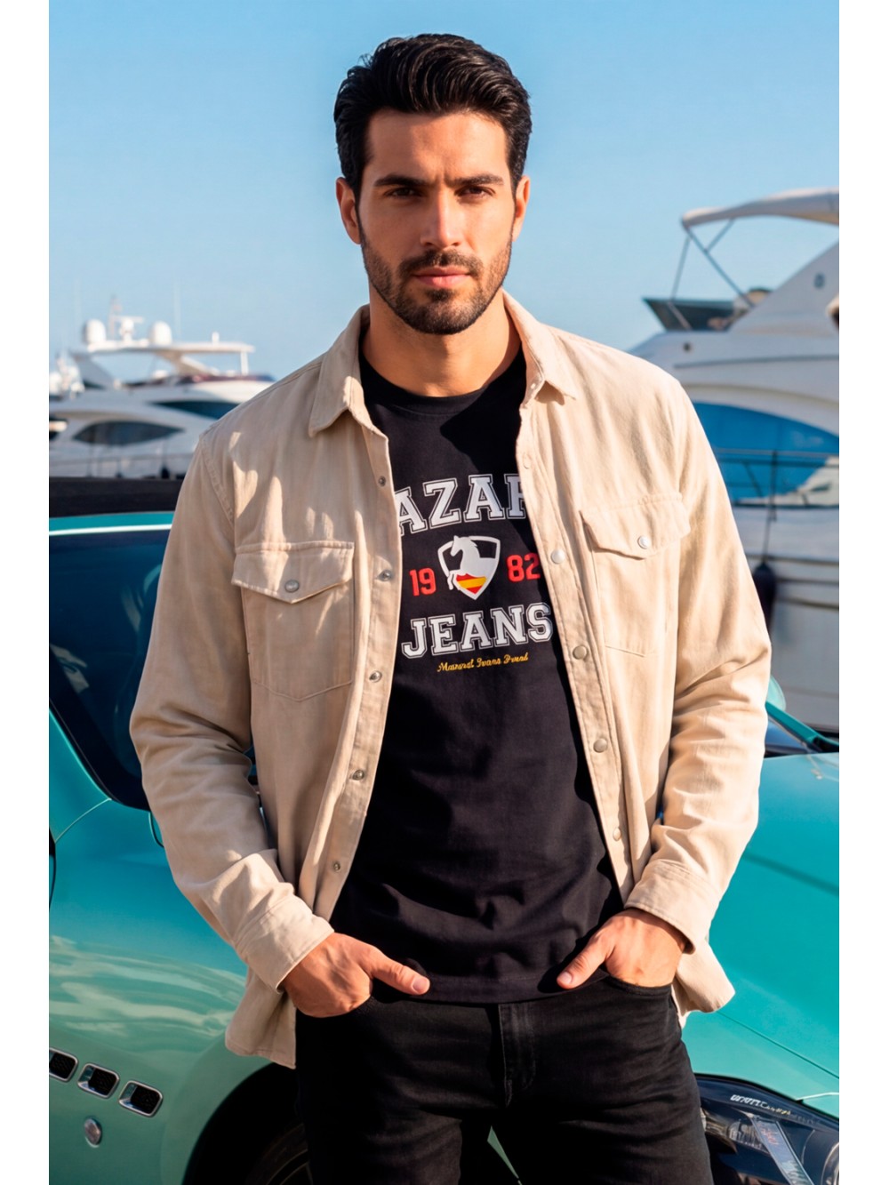 SOBRECAMISA DENIM BEIGE LJB