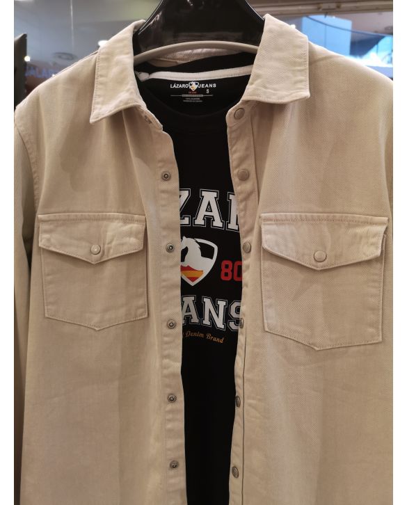 SOBRECAMISA DENIM BEIGE LJB