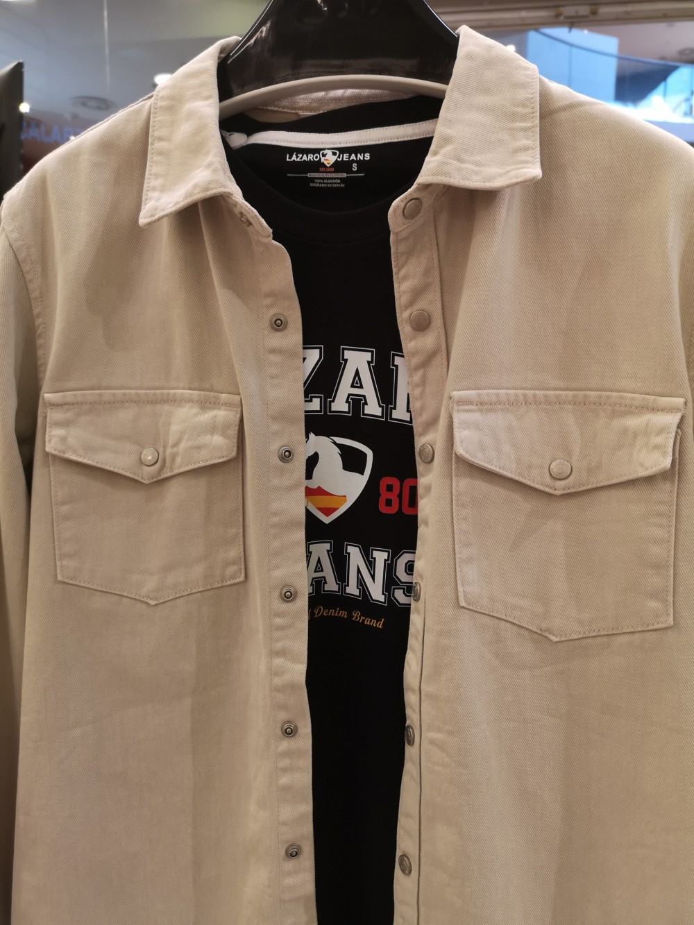 SOBRECAMISA DENIM BEIGE LJB