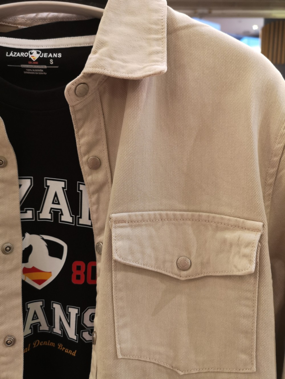 SOBRECAMISA DENIM BEIGE LJB