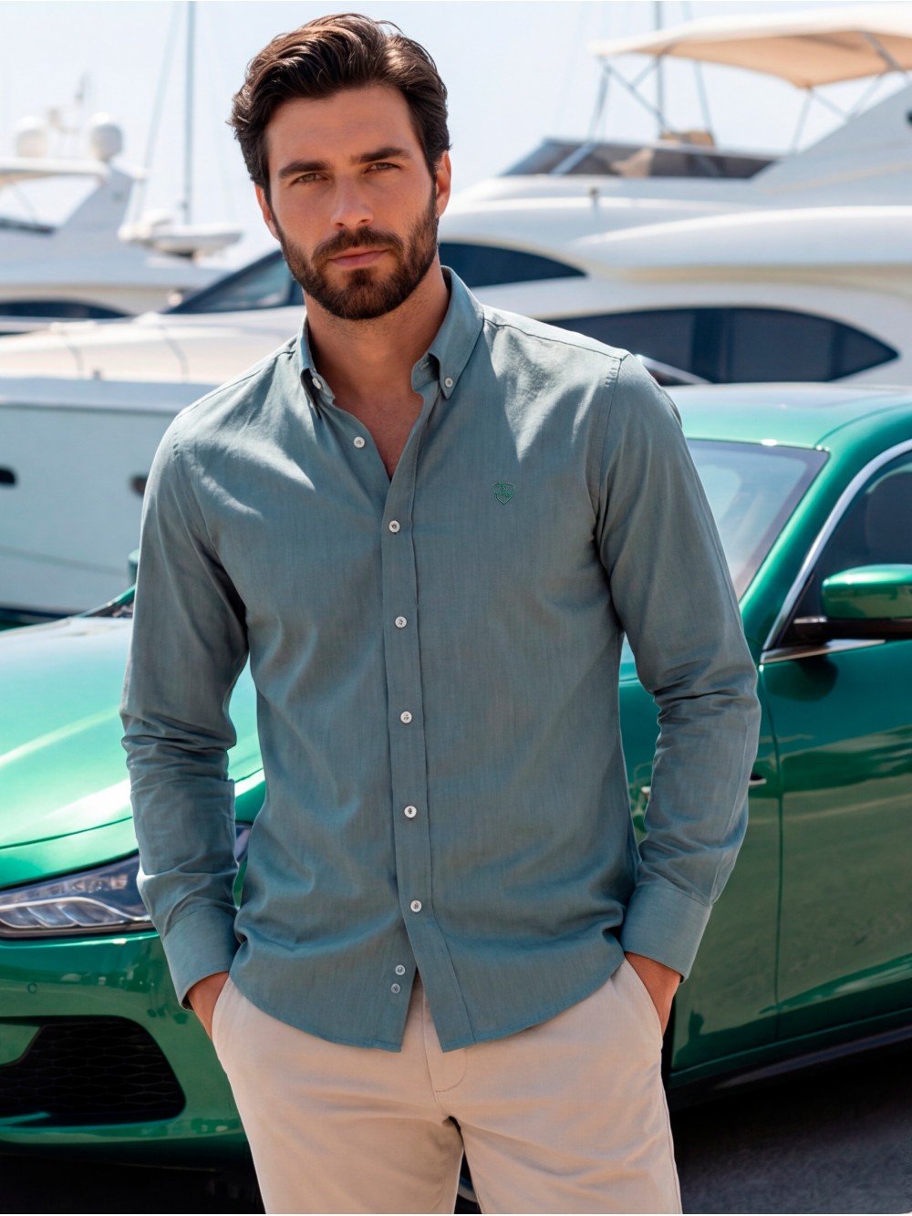 CAMISA SPORT FILAFIL VERDE LJB