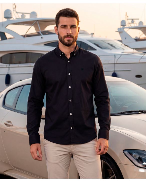 CAMISA SPORT FILAFIL NEGRA LJB